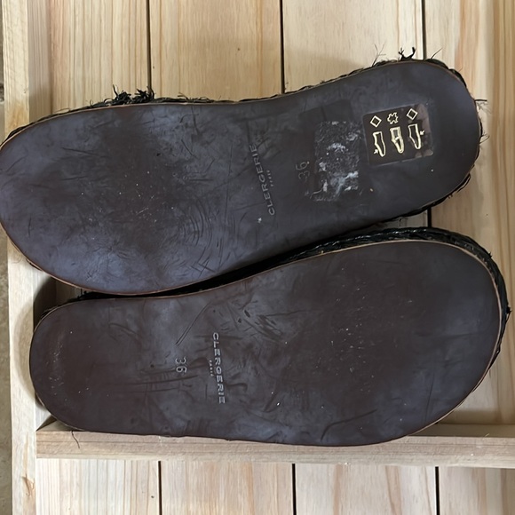 Robert Clergerie raffia black sandals - Picture 5 of 9